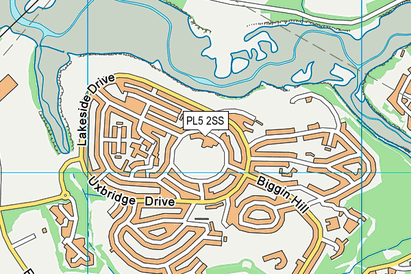 Ernesettle Green map (PL5 2SS) - OS VectorMap District (Ordnance Survey)