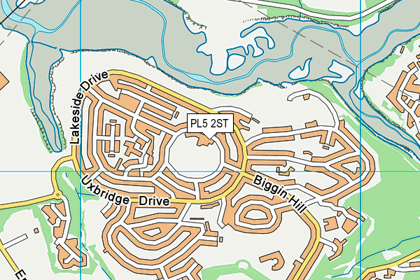 PL5 2ST map - OS VectorMap District (Ordnance Survey)