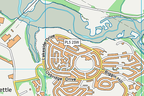PL5 2SW map - OS VectorMap District (Ordnance Survey)