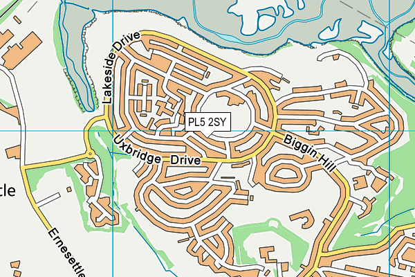 PL5 2SY map - OS VectorMap District (Ordnance Survey)