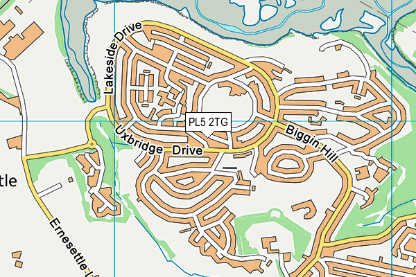 PL5 2TG map - OS VectorMap District (Ordnance Survey)
