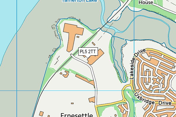 PL5 2TT map - OS VectorMap District (Ordnance Survey)