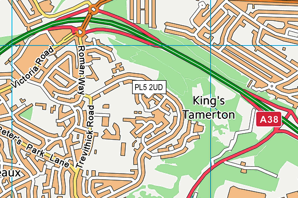 PL5 2UD map - OS VectorMap District (Ordnance Survey)