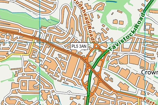 PL5 3AN map - OS VectorMap District (Ordnance Survey)