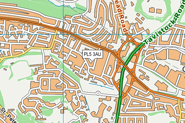 PL5 3AU map - OS VectorMap District (Ordnance Survey)