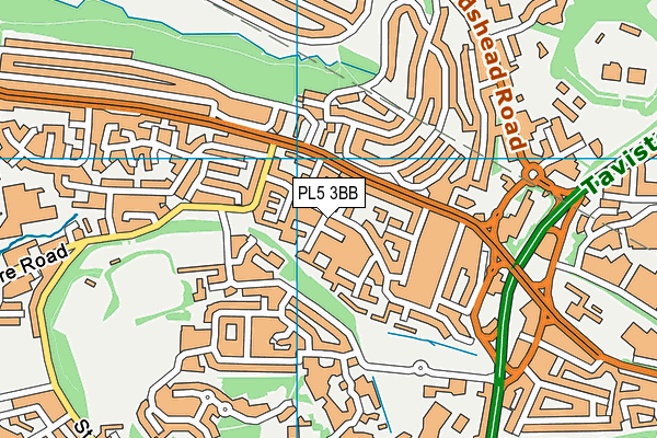 PL5 3BB map - OS VectorMap District (Ordnance Survey)