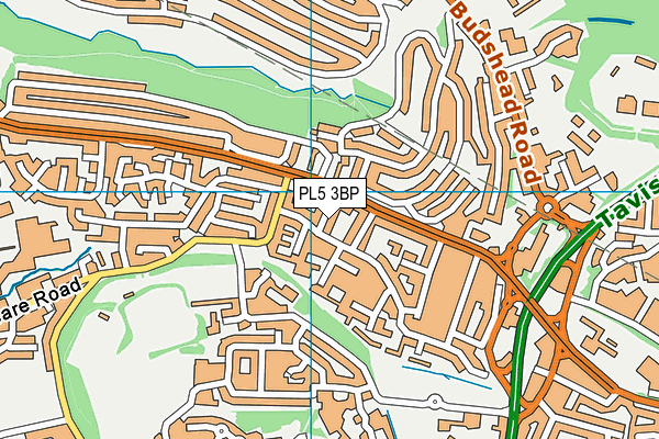 PL5 3BP map - OS VectorMap District (Ordnance Survey)