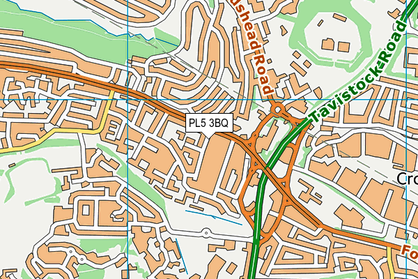 PL5 3BQ map - OS VectorMap District (Ordnance Survey)