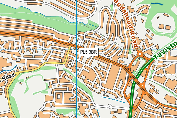 PL5 3BR map - OS VectorMap District (Ordnance Survey)