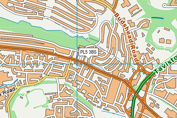 PL5 3BS map - OS VectorMap District (Ordnance Survey)