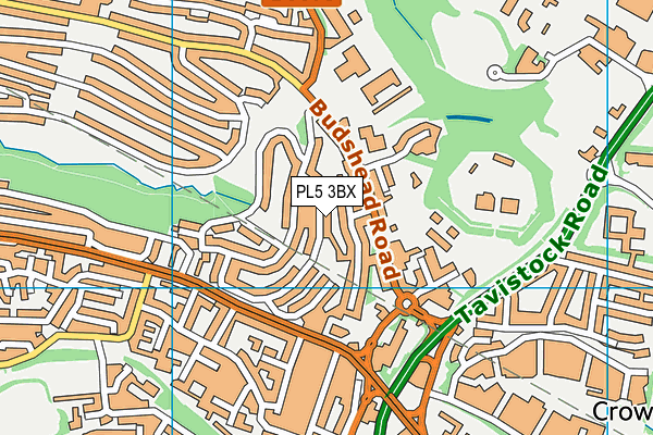 PL5 3BX map - OS VectorMap District (Ordnance Survey)