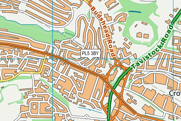 PL5 3BY map - OS VectorMap District (Ordnance Survey)