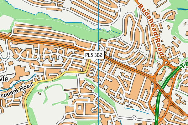 PL5 3BZ map - OS VectorMap District (Ordnance Survey)