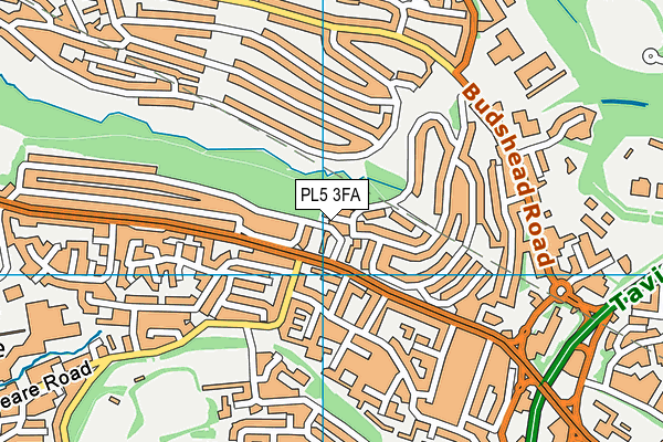 PL5 3FA map - OS VectorMap District (Ordnance Survey)