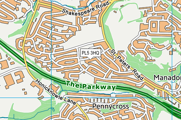 PL5 3HQ map - OS VectorMap District (Ordnance Survey)