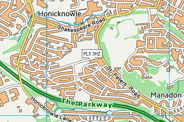 PL5 3HZ map - OS VectorMap District (Ordnance Survey)