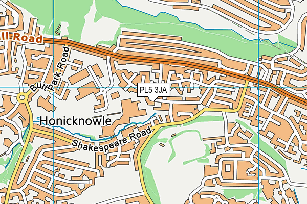 PL5 3JA map - OS VectorMap District (Ordnance Survey)