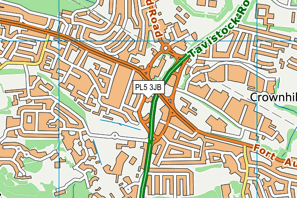 PL5 3JB map - OS VectorMap District (Ordnance Survey)