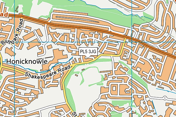 PL5 3JG map - OS VectorMap District (Ordnance Survey)