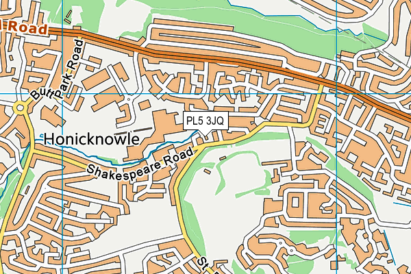 PL5 3JQ map - OS VectorMap District (Ordnance Survey)