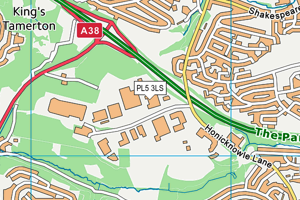 PL5 3LS map - OS VectorMap District (Ordnance Survey)