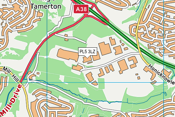 PL5 3LZ map - OS VectorMap District (Ordnance Survey)