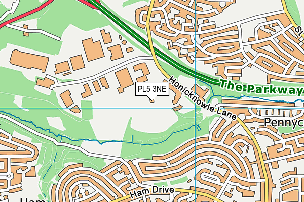 PL5 3NE map - OS VectorMap District (Ordnance Survey)