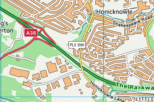 PL5 3NH map - OS VectorMap District (Ordnance Survey)