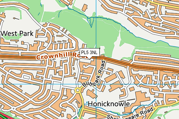 PL5 3NL map - OS VectorMap District (Ordnance Survey)