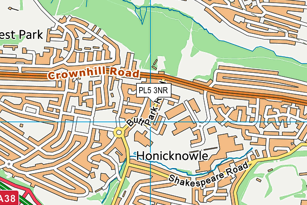 PL5 3NR map - OS VectorMap District (Ordnance Survey)