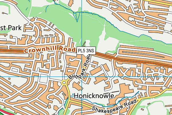 PL5 3NS map - OS VectorMap District (Ordnance Survey)