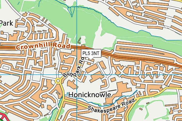 PL5 3NT map - OS VectorMap District (Ordnance Survey)