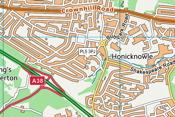 PL5 3PJ map - OS VectorMap District (Ordnance Survey)