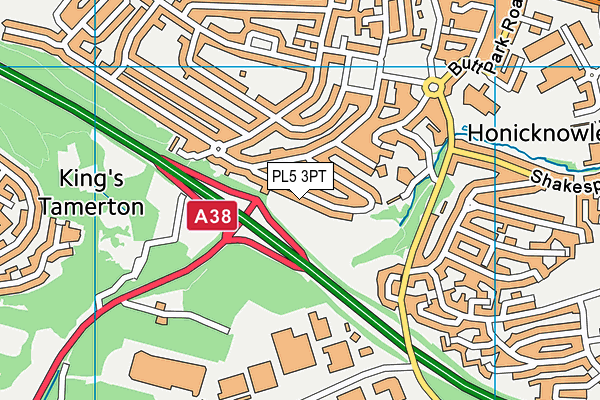 PL5 3PT map - OS VectorMap District (Ordnance Survey)