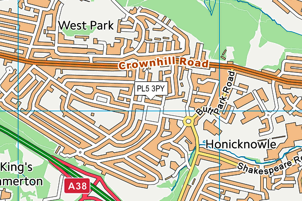 PL5 3PY map - OS VectorMap District (Ordnance Survey)