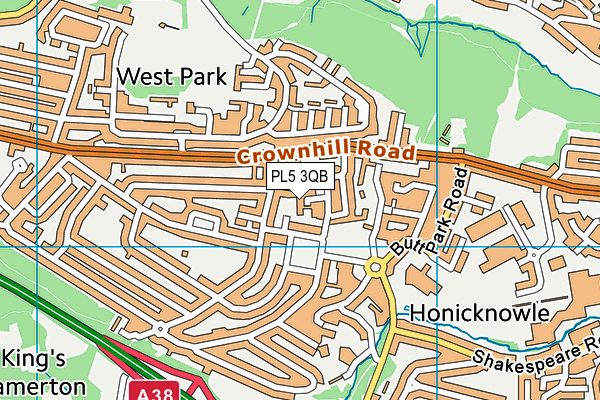 PL5 3QB map - OS VectorMap District (Ordnance Survey)