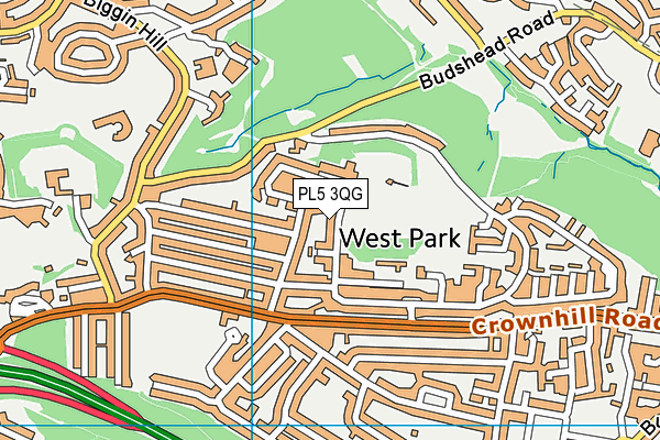 PL5 3QG map - OS VectorMap District (Ordnance Survey)