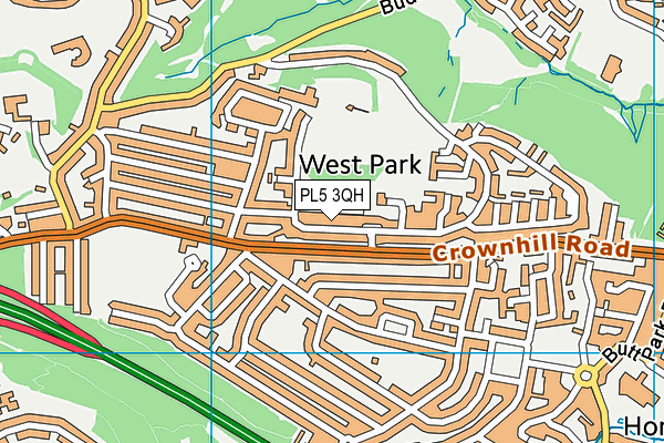 PL5 3QH map - OS VectorMap District (Ordnance Survey)