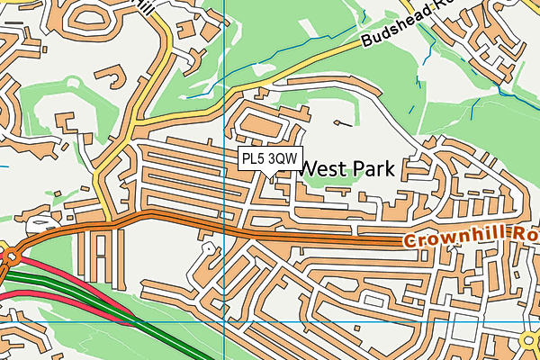 PL5 3QW map - OS VectorMap District (Ordnance Survey)
