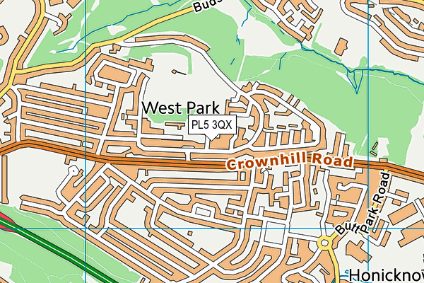 PL5 3QX map - OS VectorMap District (Ordnance Survey)