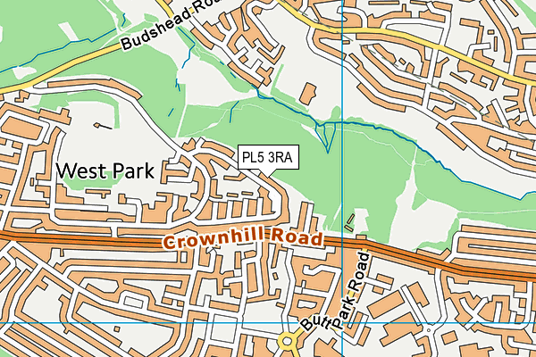 PL5 3RA map - OS VectorMap District (Ordnance Survey)