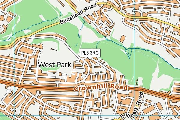 PL5 3RG map - OS VectorMap District (Ordnance Survey)