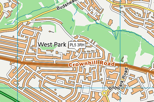 PL5 3RH map - OS VectorMap District (Ordnance Survey)