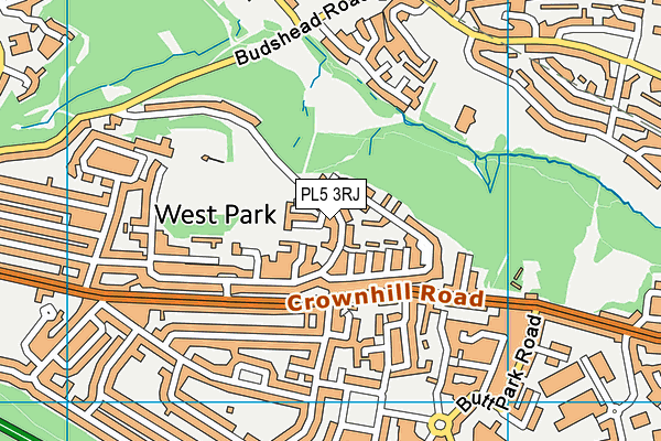 PL5 3RJ map - OS VectorMap District (Ordnance Survey)