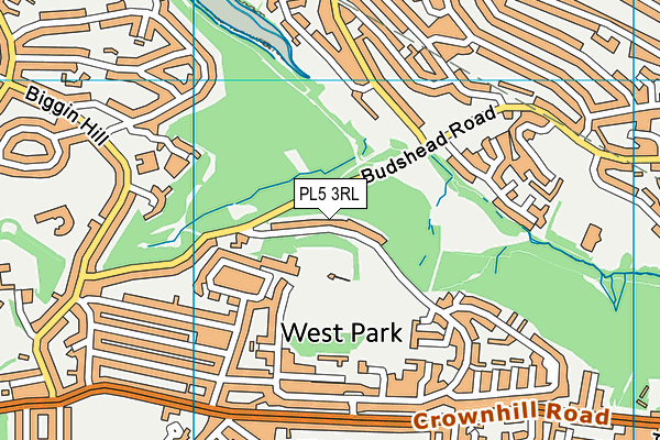 PL5 3RL map - OS VectorMap District (Ordnance Survey)