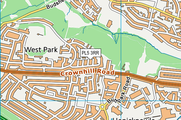 PL5 3RR map - OS VectorMap District (Ordnance Survey)