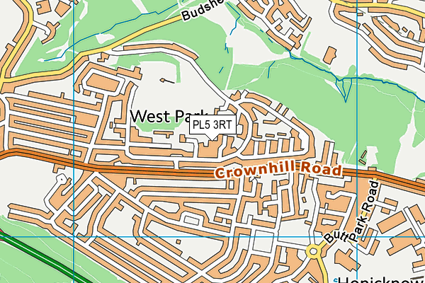 PL5 3RT map - OS VectorMap District (Ordnance Survey)