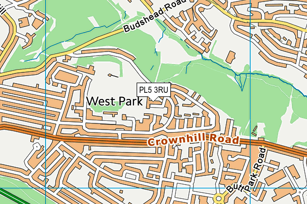 PL5 3RU map - OS VectorMap District (Ordnance Survey)