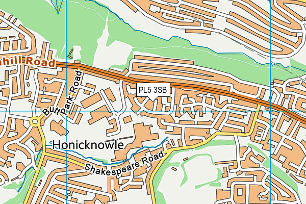 PL5 3SB map - OS VectorMap District (Ordnance Survey)