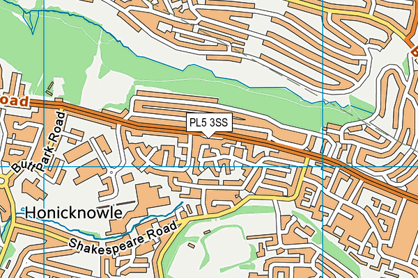 PL5 3SS map - OS VectorMap District (Ordnance Survey)